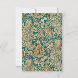 William Morris "Forest" Flat Thank You Card Bedankkaart