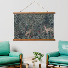 William Morris Forest Greenery Animals Bloemen Hangend Wandkleed
