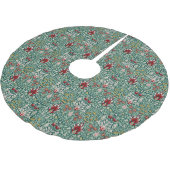 William Morris Forest Groen Bloemendessin Behang Kerstboom Rok (Gekanteld)