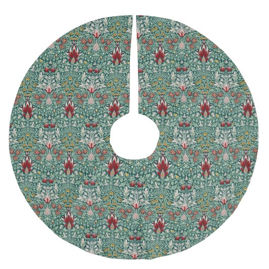 William Morris Forest Groen Bloemendessin Behang Kerstboom Rok (Voorkant)