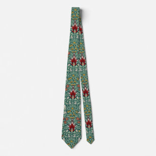 William Morris Forest Groen Bloemendessin Behang Stropdas