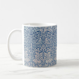 William Morris Forest Rabbit Bird Foliage Koffiemok