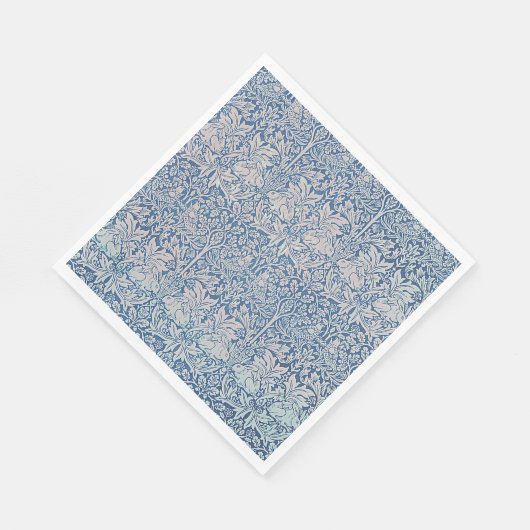 William Morris Forest Rabbit Bird Foliage Servet (Hoek)