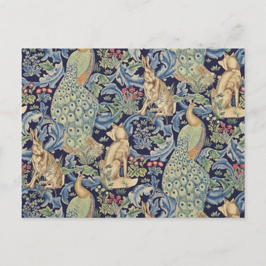 William Morris Forest Rabbit Briefkaart (Voorkant)