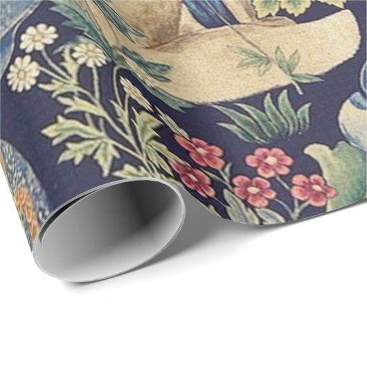 William Morris Forest Rabbit Cadeaupapier (Rol Hoek)