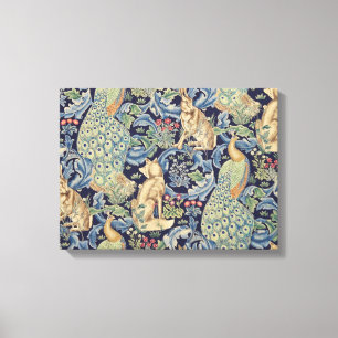 William Morris Forest Rabbit Canvas Afdruk
