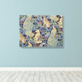 William Morris Forest Rabbit Canvas Afdruk (Insitu (Houten vloer))