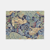 William Morris Forest Rabbit Fleece Deken (Voorkant (Horizontaal))