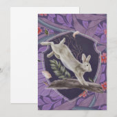 William Morris Forest Rabbit Floral Art Nouveau (Voorkant / Achterkant)