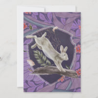 William Morris Forest Rabbit Floral Art Nouveau
