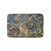 William Morris Forest Rabbit Floral Art Nouveau Badmat (Voorkant)