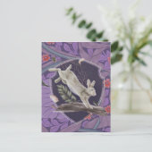 William Morris Forest Rabbit Floral Art Nouveau Briefkaart (Staand voorkant)