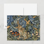 William Morris Forest Rabbit Floral Art Nouveau Briefkaart (Voorkant / Achterkant)