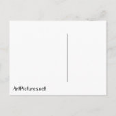 William Morris Forest Rabbit Floral Art Nouveau Briefkaart (Achterkant)