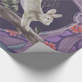 William Morris Forest Rabbit Floral Art Nouveau Cadeaupapier (Hoek)