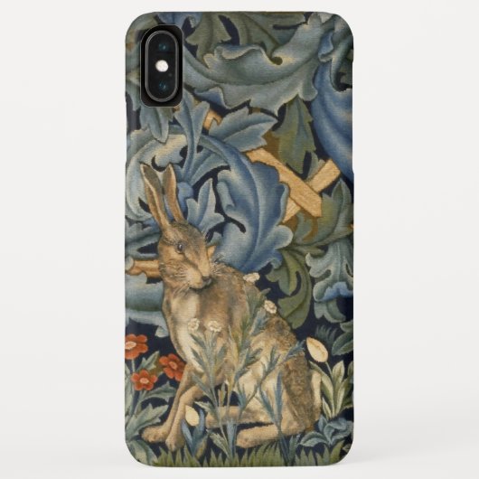 William Morris Forest Rabbit Floral Art Nouveau Case-Mate iPhone Case (Achterkant)