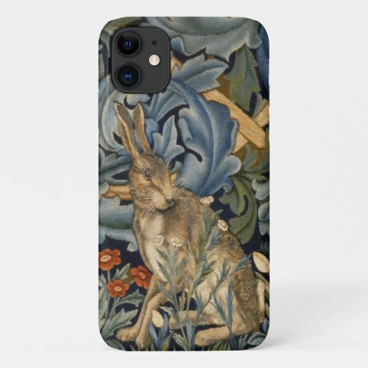 William Morris Forest Rabbit Floral Art Nouveau Case-Mate iPhone Case (Achterkant)