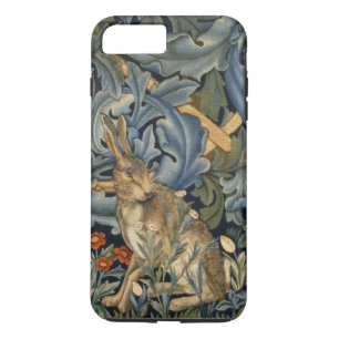 William Morris Forest Rabbit Floral Art Nouveau iPhone 8/7 Plus Hoesje