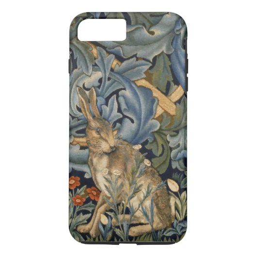 William Morris Forest Rabbit Floral Art Nouveau Case-Mate iPhone Case (Achterkant)
