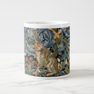 William Morris Forest Rabbit Floral Art Nouveau Grote Koffiekop