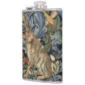 William Morris Forest Rabbit Floral Art Nouveau Heupfles (Links)