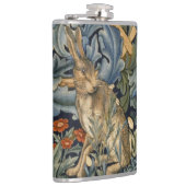 William Morris Forest Rabbit Floral Art Nouveau Heupfles (Rechts)