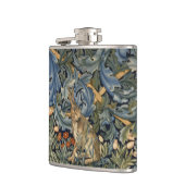 William Morris Forest Rabbit Floral Art Nouveau Heupfles (Links)