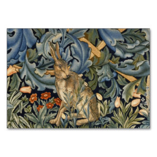 William Morris Forest Rabbit Floral Art Nouveau Kaart