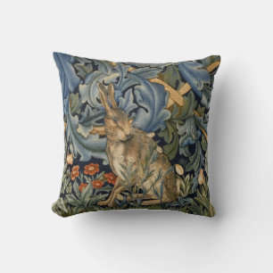 William Morris Forest Rabbit Floral Art Nouveau Kussen
