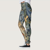 William Morris Forest Rabbit Floral Art Nouveau Leggings (Links)