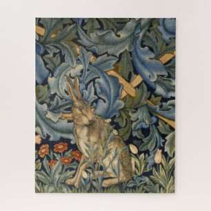 William Morris Forest Rabbit Floral Art Nouveau Legpuzzel