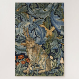William Morris Forest Rabbit Floral Art Nouveau Legpuzzel