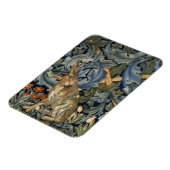 William Morris Forest Rabbit Floral Art Nouveau Magneet (Linkerzijde)