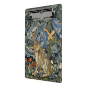 William Morris Forest Rabbit Floral Art Nouveau Mini Klembord (Angled2)