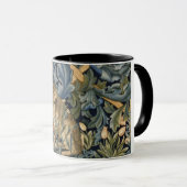 William Morris Forest Rabbit Floral Art Nouveau Mok (Voorkant rechts)