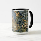 William Morris Forest Rabbit Floral Art Nouveau Mok (Voorkant rechts)