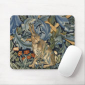 William Morris Forest Rabbit Floral Art Nouveau Muismat (Met muis)