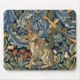 William Morris Forest Rabbit Floral Art Nouveau Muismat