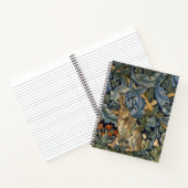 William Morris Forest Rabbit Floral Art Nouveau Notitieboek (Binnen)