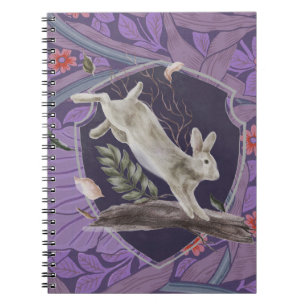 William Morris Forest Rabbit Floral Art Nouveau Notitieboek