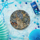 William Morris Forest Rabbit Floral Art Nouveau Papieren Bordje (Feest)