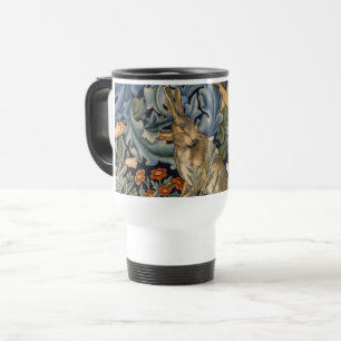 William Morris Forest Rabbit Floral Art Nouveau Reisbeker