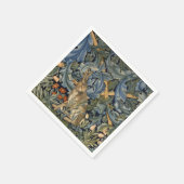 William Morris Forest Rabbit Floral Art Nouveau Servet (Hoek)