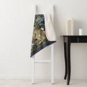 William Morris Forest Rabbit Floral Art Nouveau Sherpa Deken (In situ)