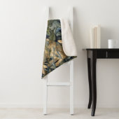 William Morris Forest Rabbit Floral Art Nouveau Sherpa Deken (In situ)