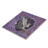 William Morris Forest Rabbit Floral Art Nouveau Tegeltje (Zijkant)