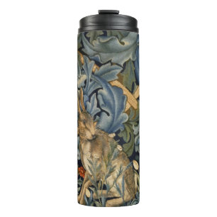 William Morris Forest Rabbit Floral Art Nouveau Thermosbeker