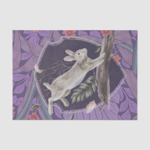 William Morris Forest Rabbit Floral Art Nouveau Tissuepapier