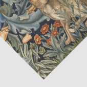 William Morris Forest Rabbit Floral Art Nouveau Tissuepapier (Detail)