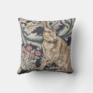 William Morris  Forest Rabbit Floral Kussen
